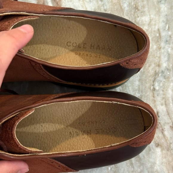 Men’s COLE HAAN Grand OS brown leather derby shoes- Size 10.5 - Picture 5 of 11